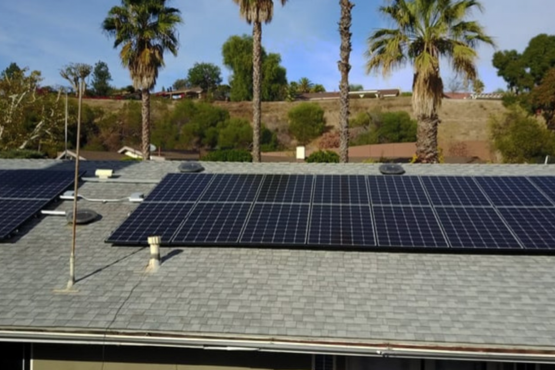 Solar panels install in Brea 